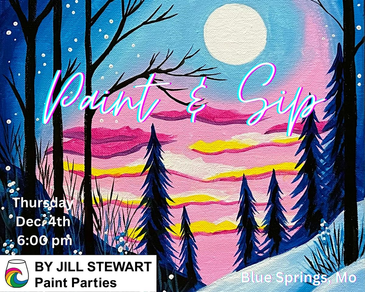 Winter Moon Paint Party