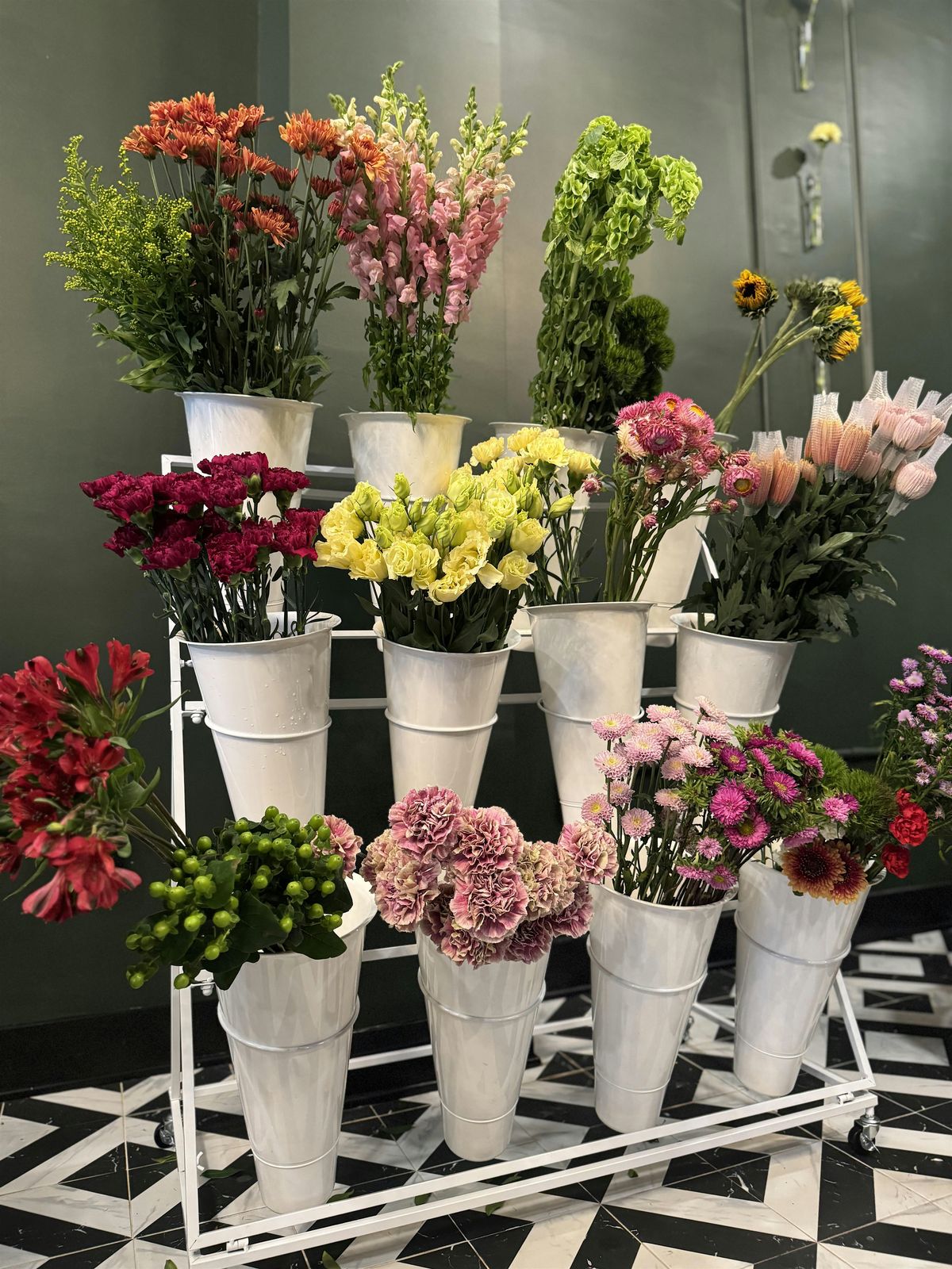Outdoor Workout + Bouquet Bar