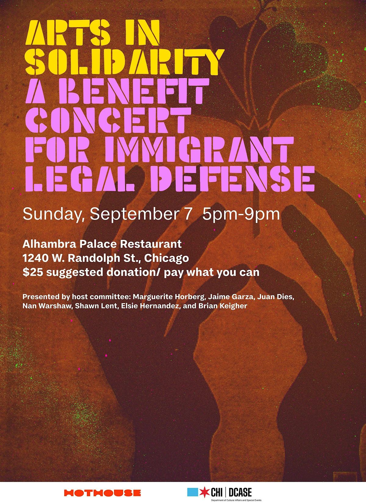 \u201cARTS IN SOLIDARITY" Benefit Concert for an Immigrant Legal Defense Fund