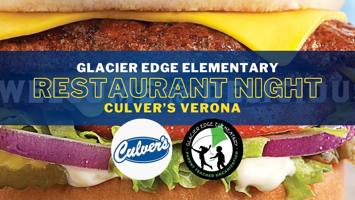 Culver's Verona GE Give Back Night!