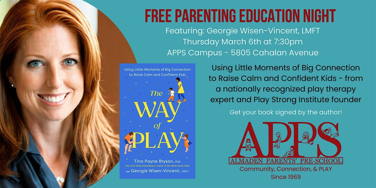 FREE Parent Education Night: The Way of Play with Georgie Wisen-Vincent