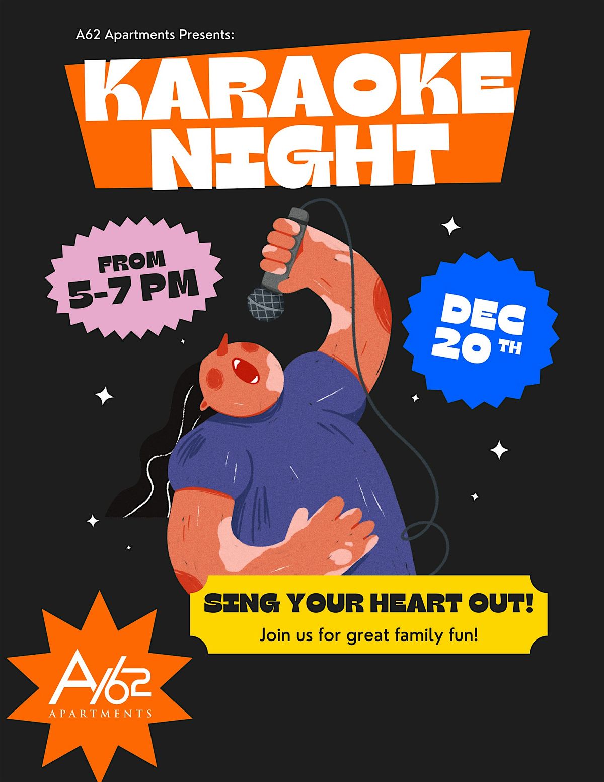 A\/62 Apartments Karaoke Night