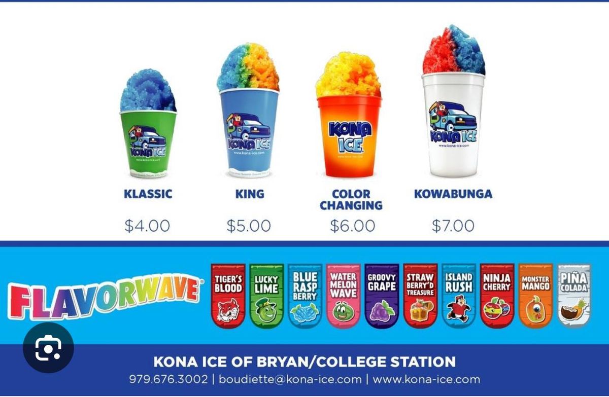 Kona Ice During Both Lunches