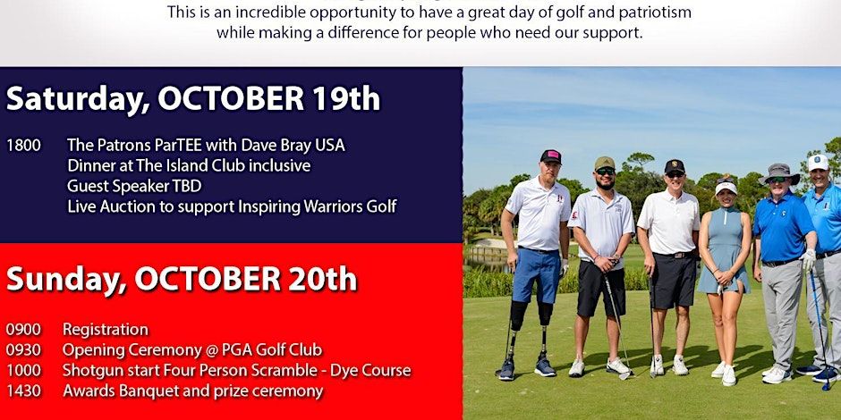 Dinner and Golf Benefiting Caddy For A Cure-Inspiring Warriors Golf