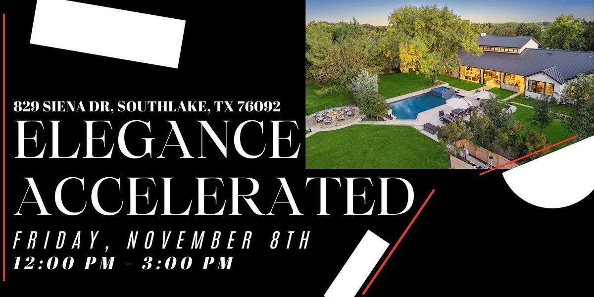 Elegance Accelerated: 829 Siena Dr, Southlake Open House