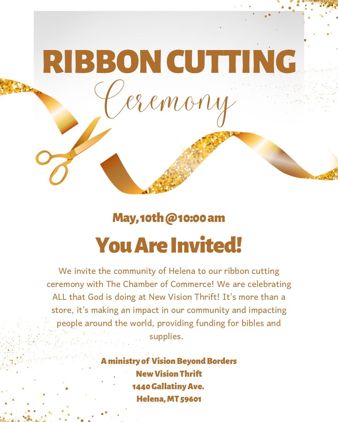 Ribbon Cutting Ceremony for New Vision Thrift
