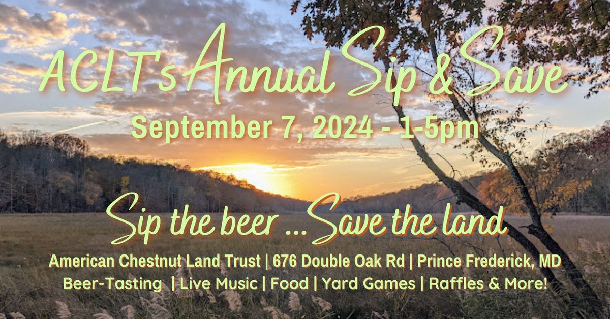 ACLT's Annual Sip & Save Beer-Tasting Event