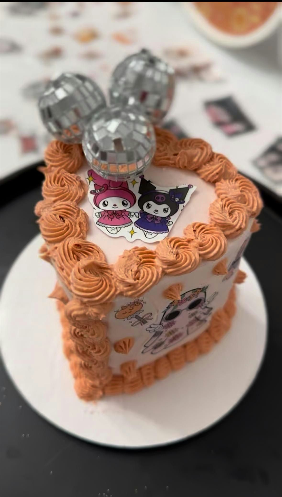 Houston Cake Decorating Class | San Rio Inspired Heart Cake