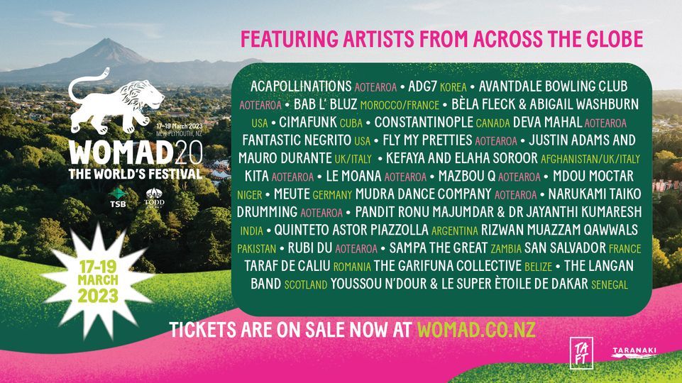 WOMAD NZ 2023, Bowl of Brooklands, New Plymouth, 17 March 2023