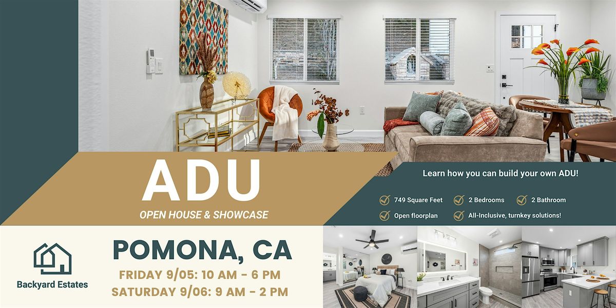 ADU Open House & Showcase in Pomona