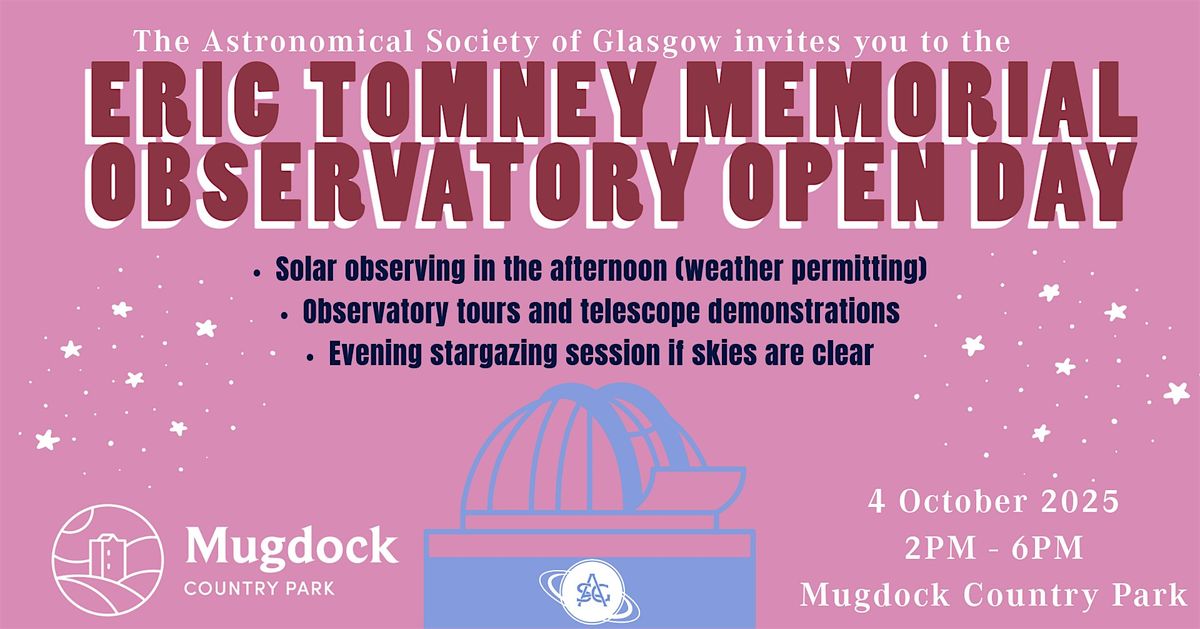 Astronomical Society of Glasgow \u2013 Open Day