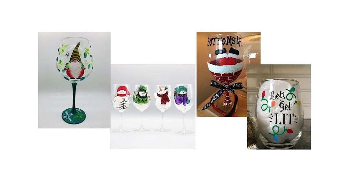 PAINT & SIP- Christmas Wine Glasses