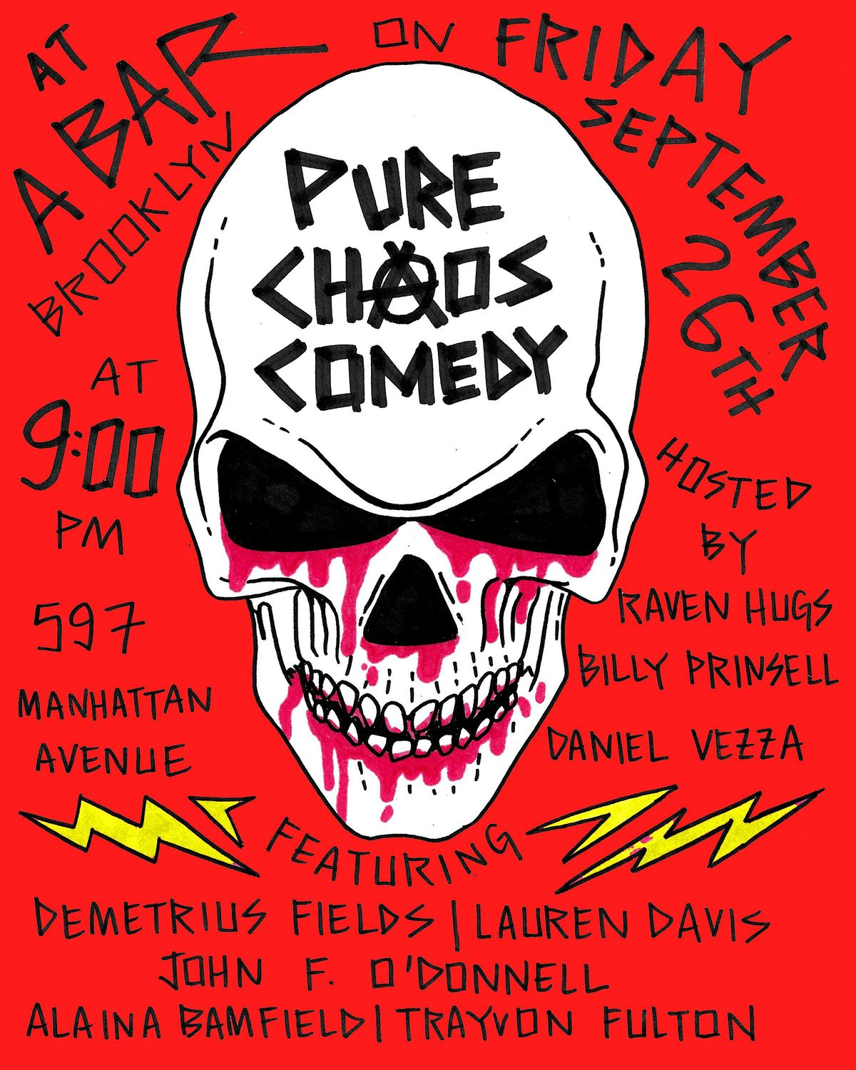 Pure Chaos Comedy at A Bar Brooklyn