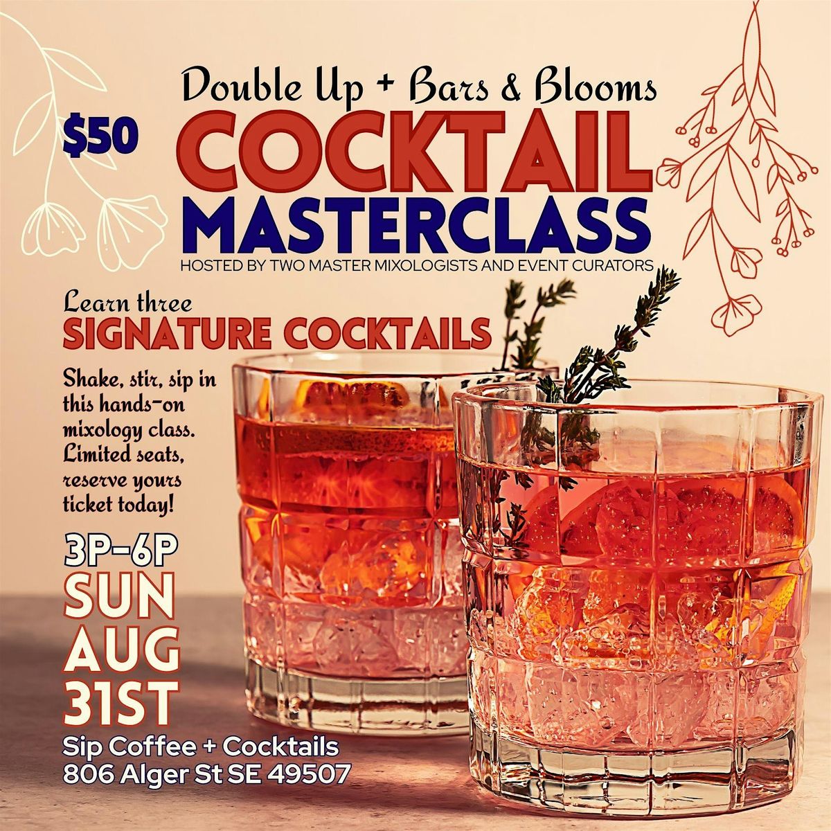 Sip Coffee + Cocktail's Cocktail Masterclass