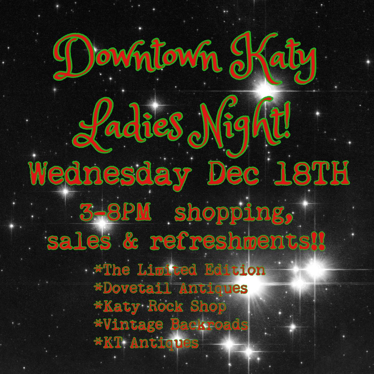 Downtown Katy Ladies Night!