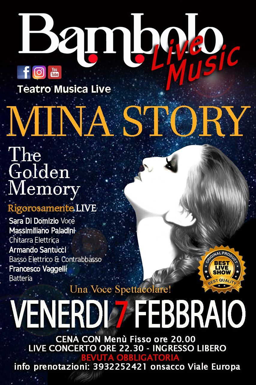 MINA " The Golden Memory" The Greatest Hits" RIGOROSAMENTE LIVE