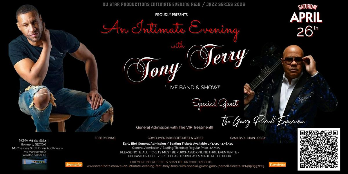 An Intimate Evening feat Tony Terry with Special Guest Garry Percell