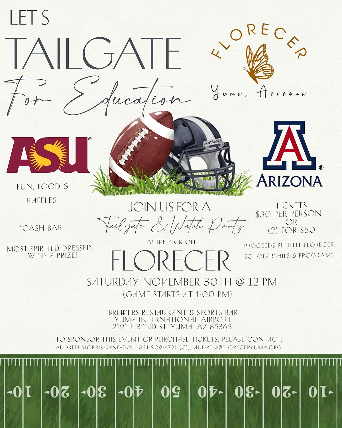 Tailgate & Watch Party to Benefit FLORECER