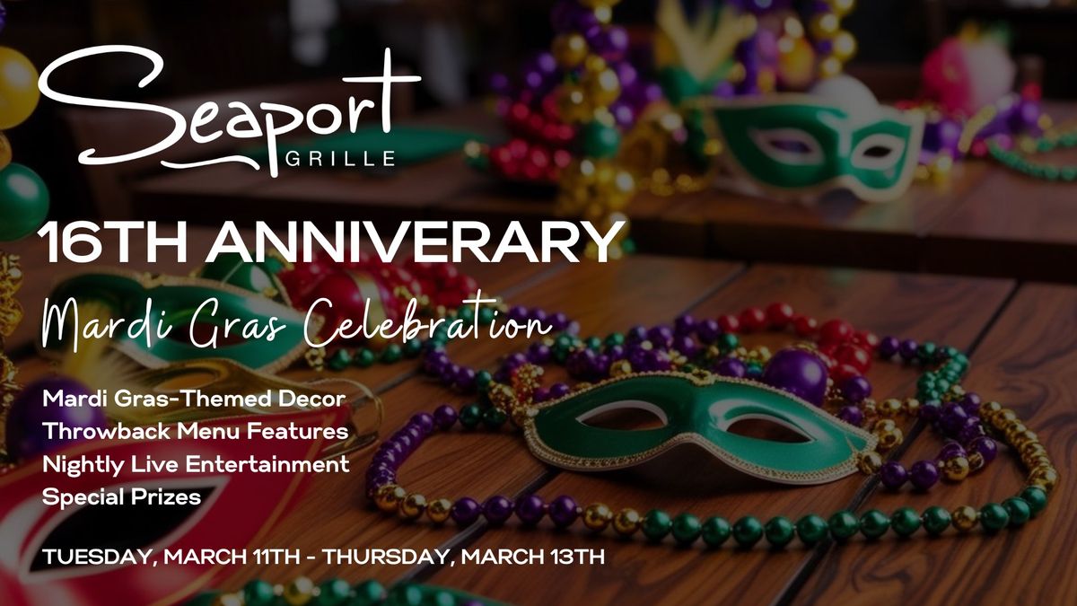 Seaport Grille 16th Anniversary Party 