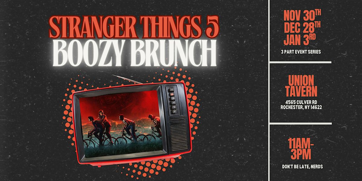 Stranger Things Boozy Brunch