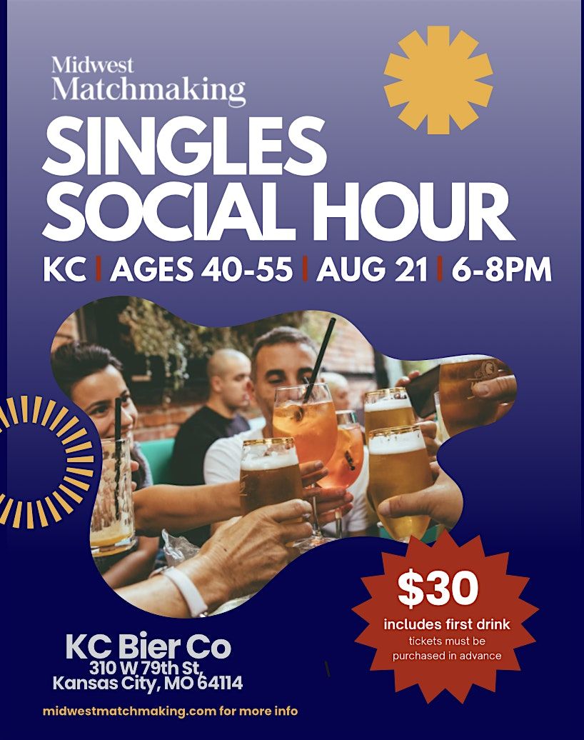 KC Singles Social Hour - Ages 40-55