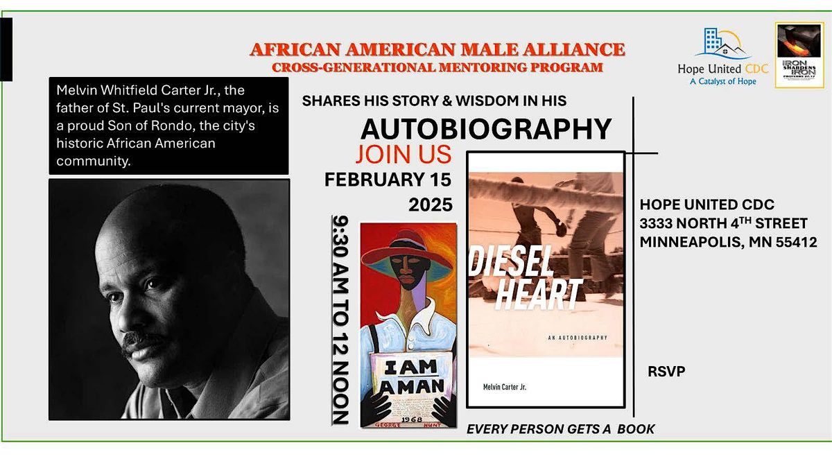 AAMA GATHERING - MELVIN CARTER JR.  "DIESEL HEART" AN AUTOBIOGRAPHY