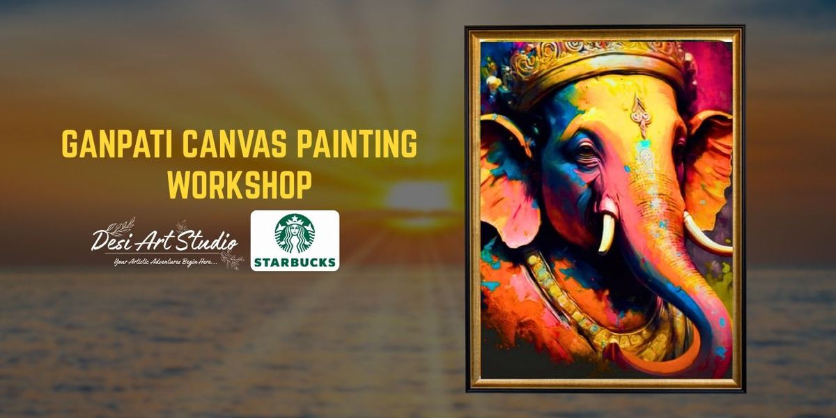 Ganpati Canvas Painting Workshop - Desi Art Studio