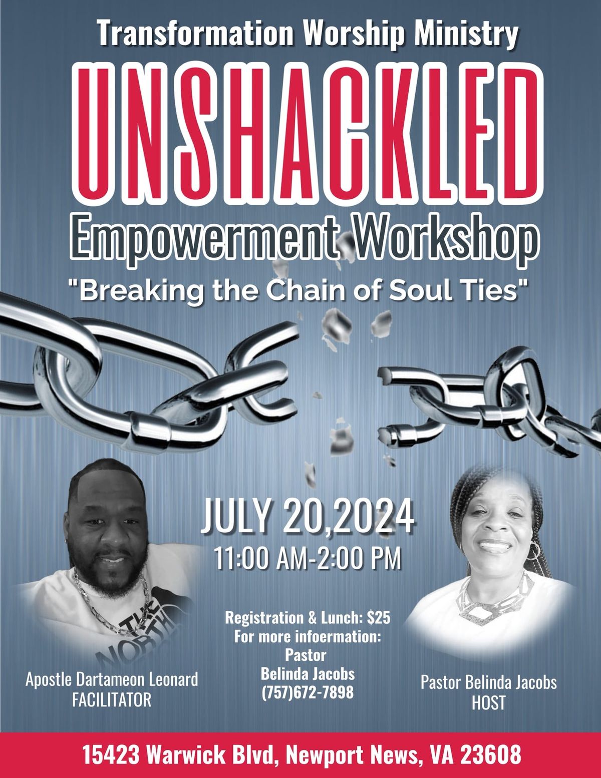 UNSHACKLED EMPOWERMENT WORKSHOP BREAKING THE CHAINS OF SOUL TIES