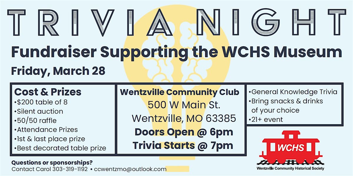 Wentzville Community Historical Society Trivia Night