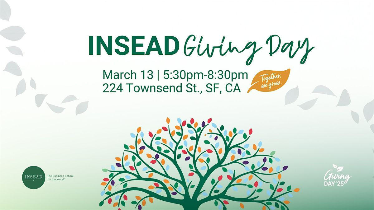 INSEAD Giving Day Celebration -  Planting the Seeds for the Future - INST