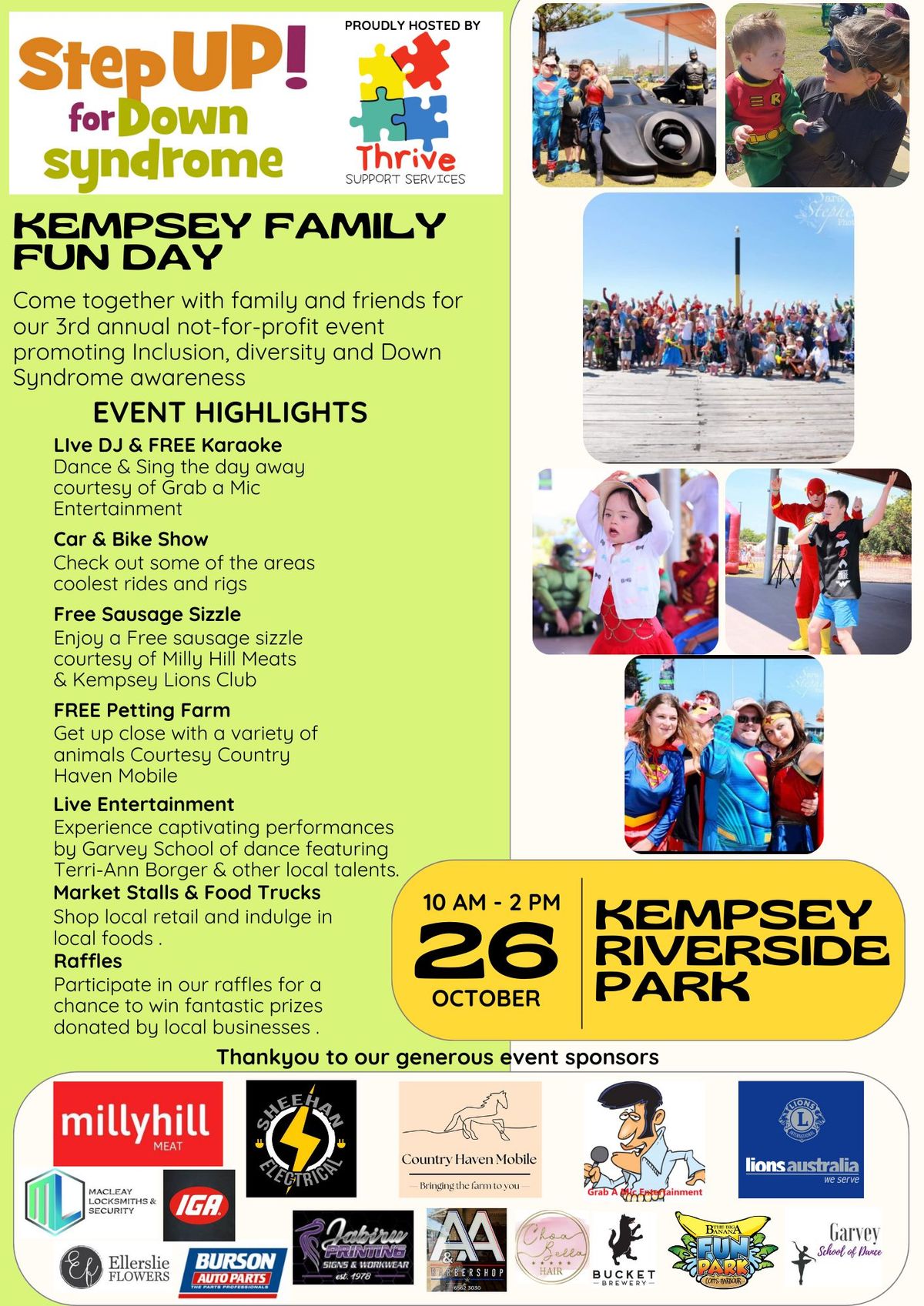 Step UP for Down syndrome KEMPSEY FAMILY FUN DAY