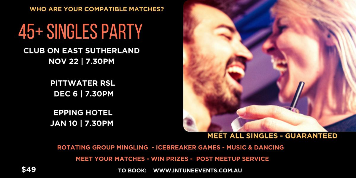 45+ Singles Party - Club On East Sutherland