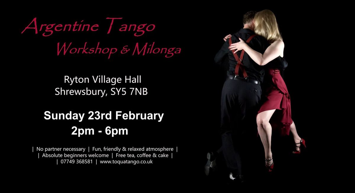 Ryton 1\/2 Day Workshop & Milonga