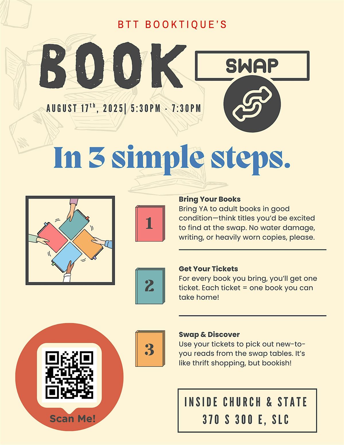Book Swap Night at Better Than Therapy Booktique