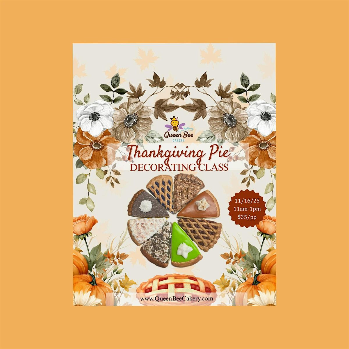 Thanksgiving Pie Cookie Decorating Workshop