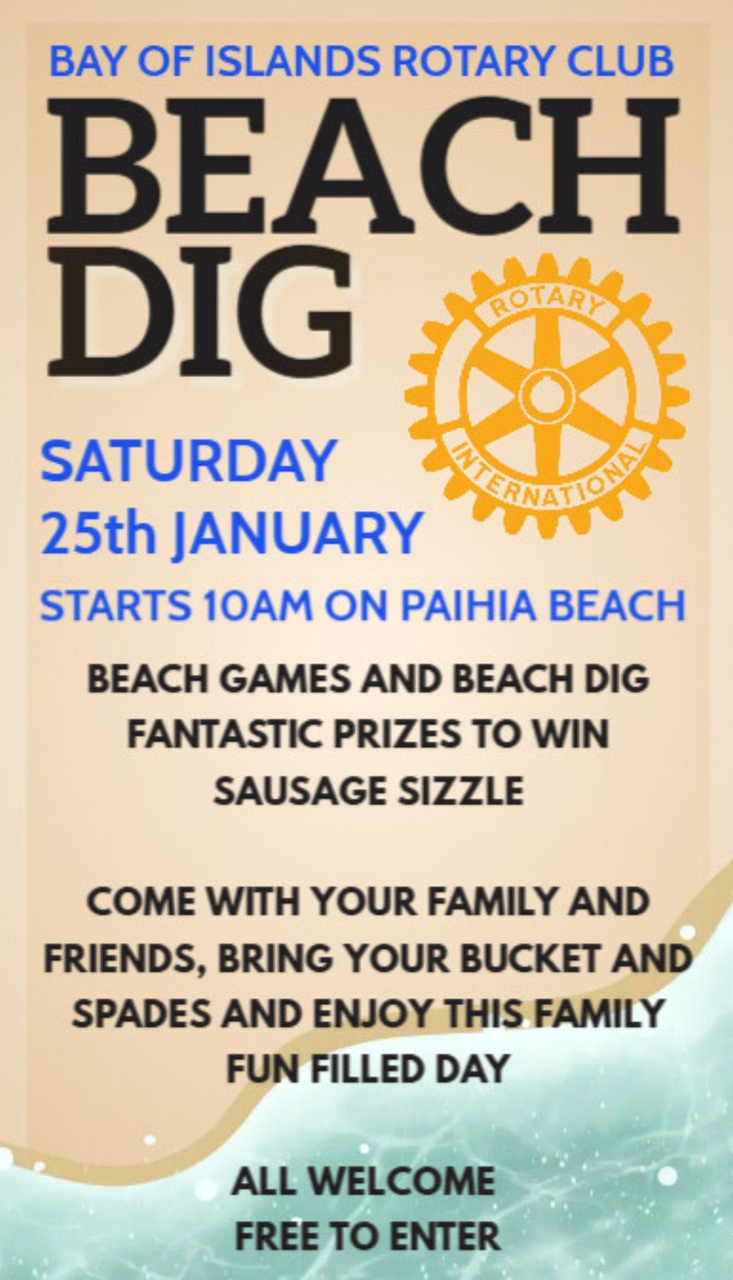 Beach Dig Paihia Beach