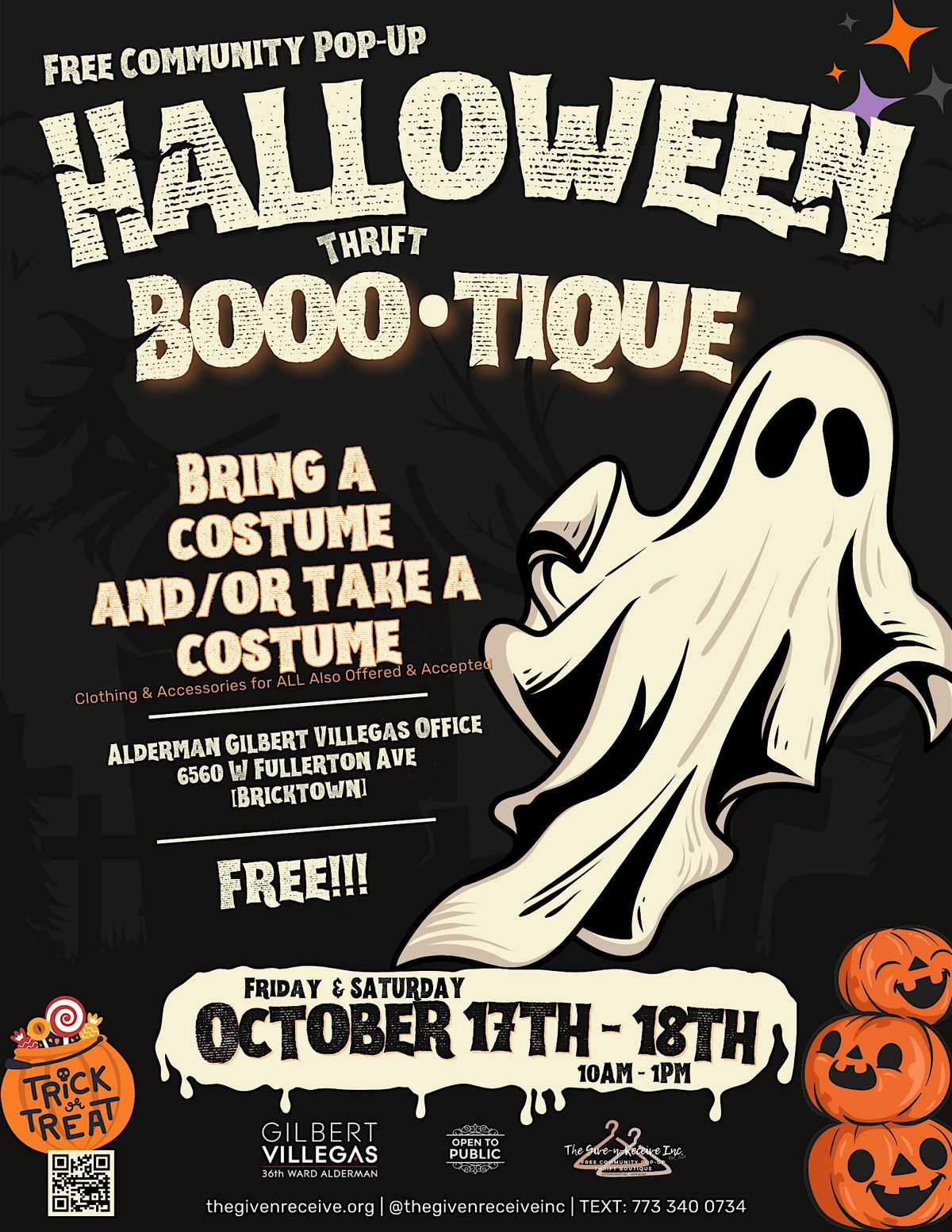 FREE COSTUME,  clothing and accessory Pop-up Thrift BOOO\u2022tique