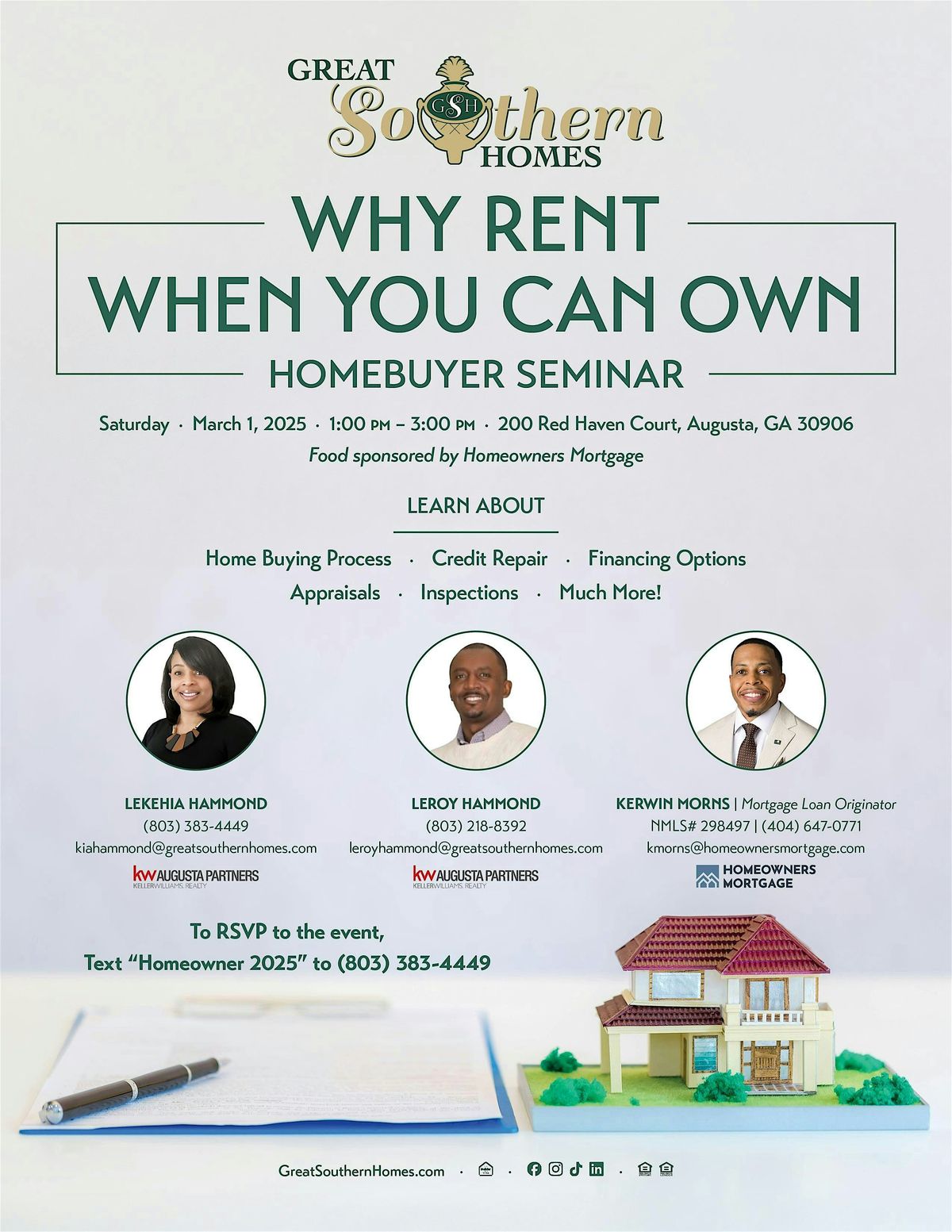 Why Rent When You  Can Own - Homebuyer Seminar