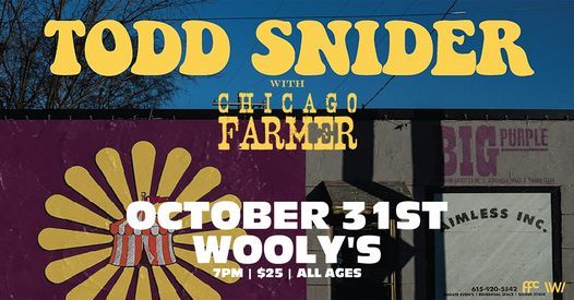 Todd Snider with Chicago Farmer - First Agnostic Tour of Hope & Wonder at Wooly's