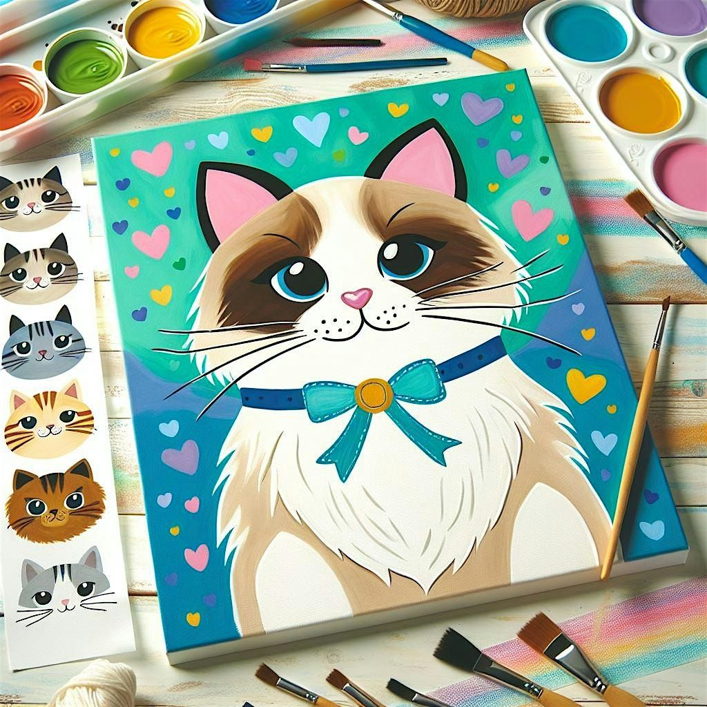 Teen Paint Night - Vintage Max & Whisker Wonderland!