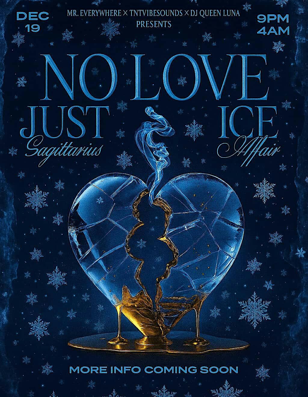 NO LOVE JUST ICE \u2744\ufe0f