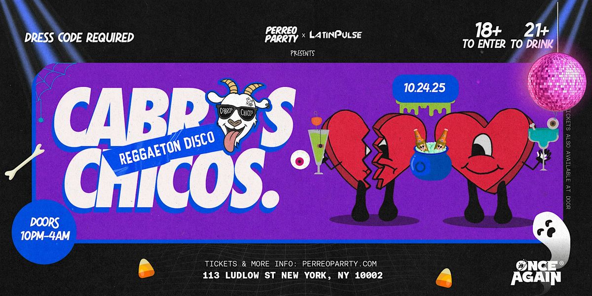 Cabros Chicos - Reggaeton Disco Halloween | Dance Party in NYC (18+)