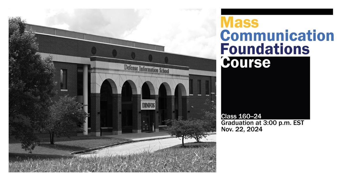 Mass Communication Foundations Course (MCF) 160\/24 Live Graduation