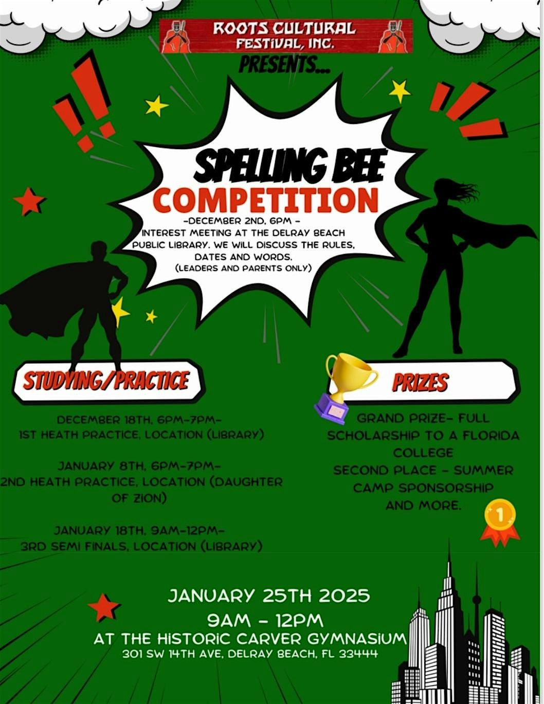 Roots Cultural Festival presents Spelling Bee Competition