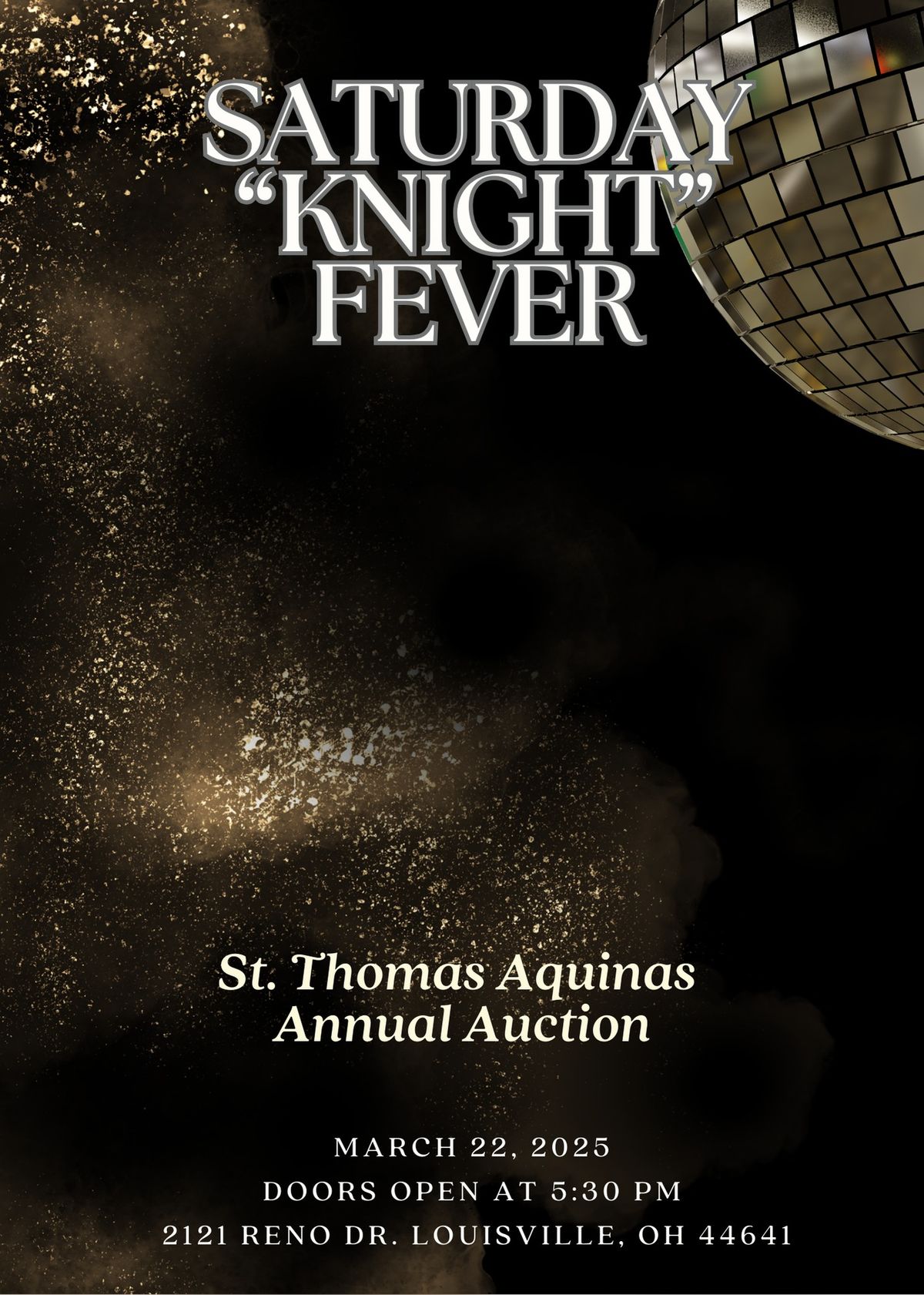 Saturday Knight Fever - STA Annual Fundraising Auction  