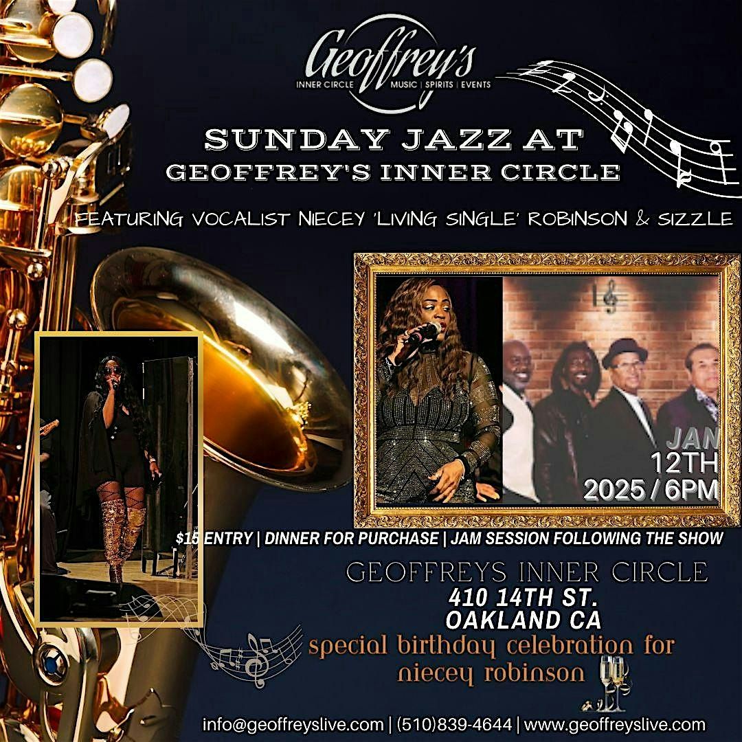 Live Jazz @ Geoffrey's Inner Circle  ~ Niecey Robinson & Sizzle 1\/12\/2025