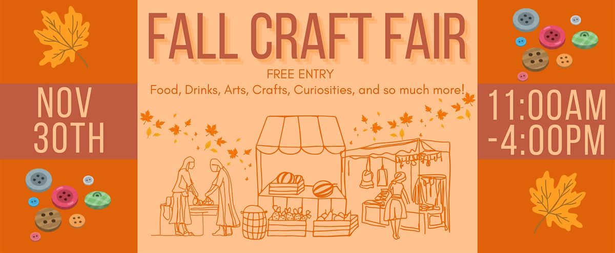 FALL CRAFT FAIR!! (Indoor event)-   (Vendors Wanted too!)