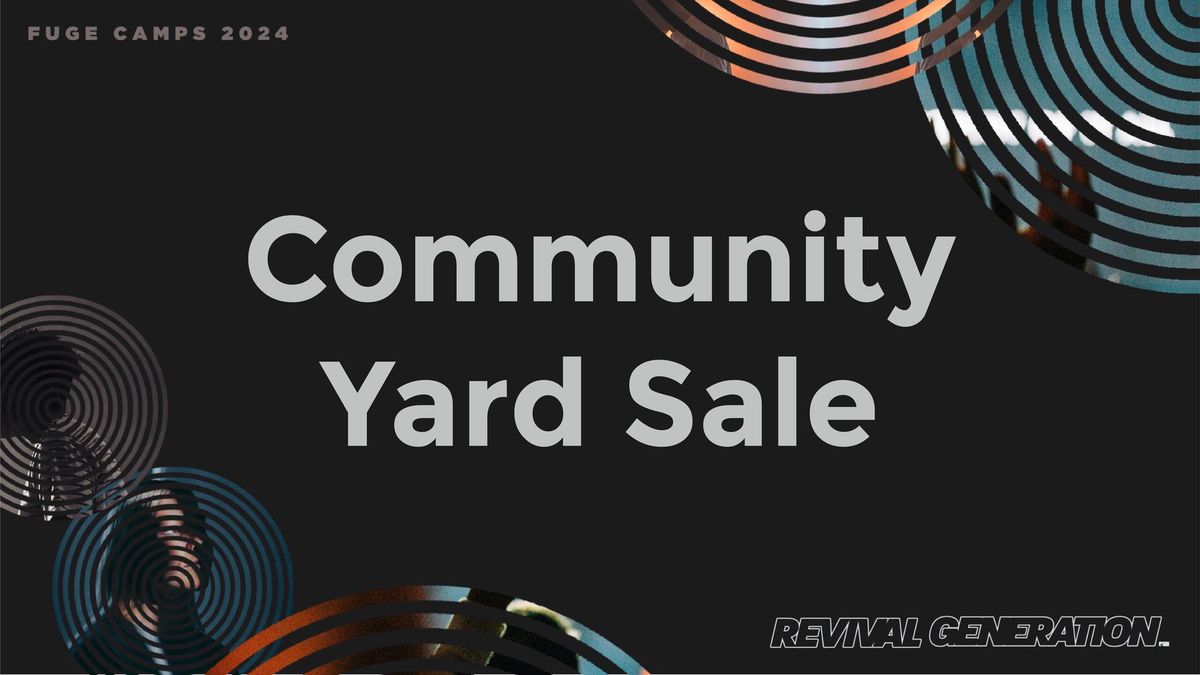 Community Yard Sale - Triad Student Ministry