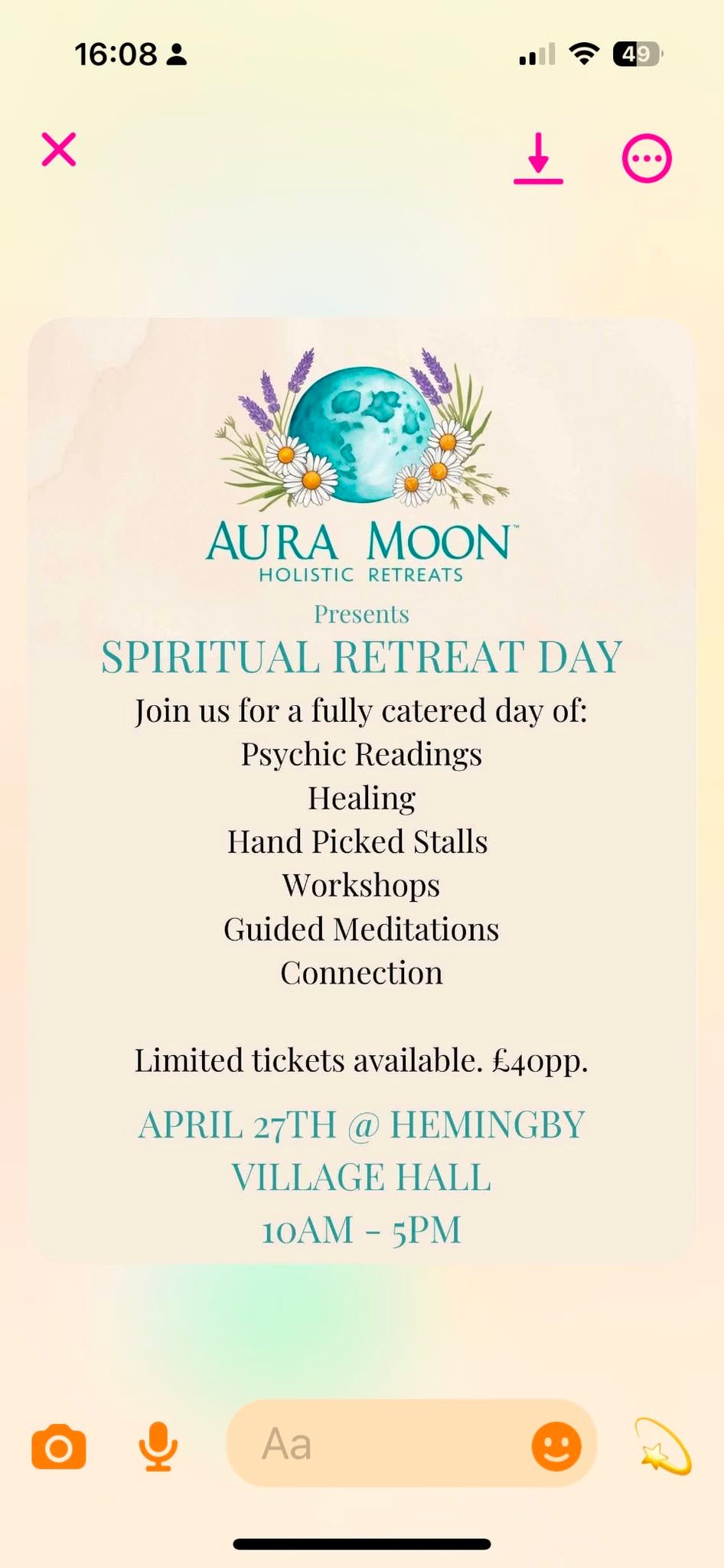 Aura Moon Holistic Retreat Day