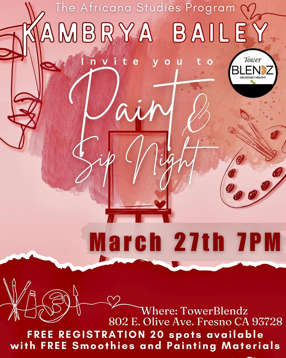 Paint and Sip Night at TowerBlendz